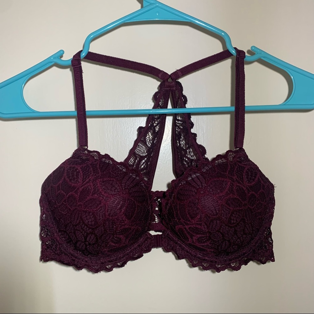 PINK Victoria’s Secret Date Night Lace Racerback bra push-up (34C)